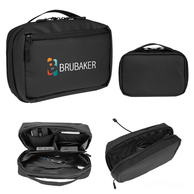 Main Product Image for Custom Printed rPET Tech Pouch With Easy Cord Access