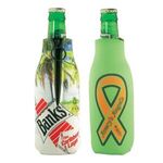 Buy Custom Printed Full Color Bottle Coolie with Zipper