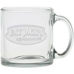 Buy Deep Etched Clear Glass Coffee Mug