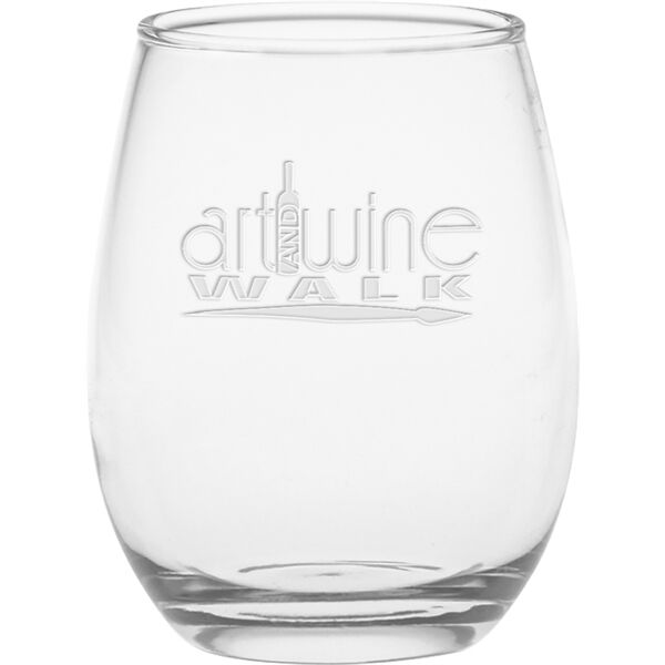 Main Product Image for Deep Etched Stemless Wine Glass