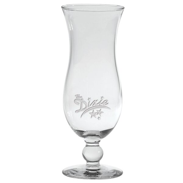 Main Product Image for Deep Etched Footed Hurricane Glass 15 oz