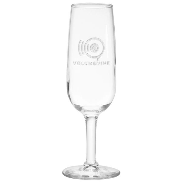 Main Product Image for Deep Etched Champagne Flute 6.5 Oz