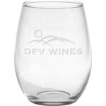 Buy Deep Etched Stemless Red Wine Glass 21 oz