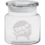 Buy Deep Etched Apothecary Jar w/ Flat Lid 16 oz. 