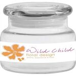 Buy Custom Printed Small Holiday Apothecary Jar with Flat Lid 8 Oz