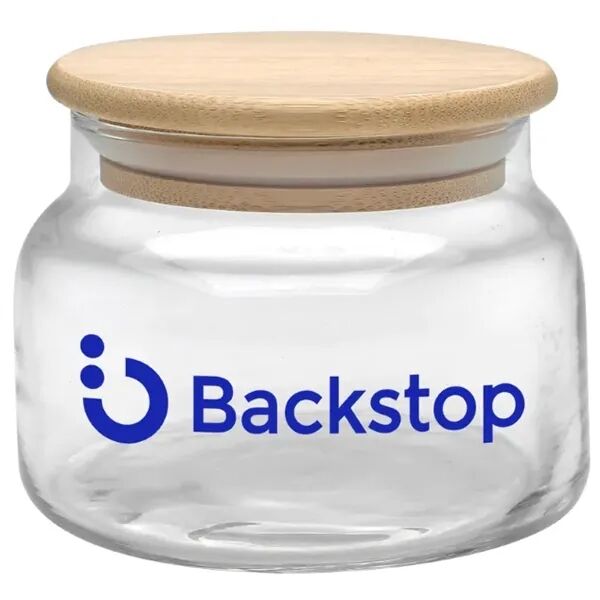 Main Product Image for Custom Printed Apothecary Jar with Bamboo Lid 8 oz. 