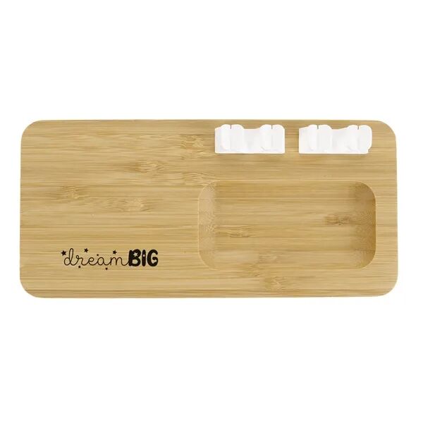 Main Product Image for Custom Bamboo 10W Wireless Charging Pad with Cable Organizer