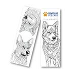 Buy Custom Printed Dog Coloring Bookmark