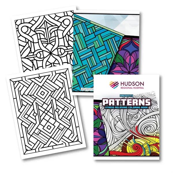 Main Product Image for Custom Printed Patterns Stress Relieving Coloring Book