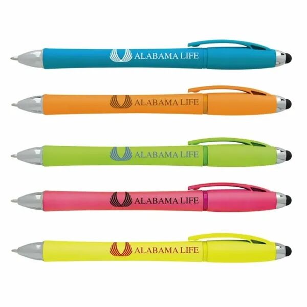 Main Product Image for Custom Printed Neon Stylus Highlighter-Pen Combo