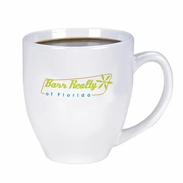 Main Product Image for Custom Printed Shiny Bistro Mug 15 Oz
