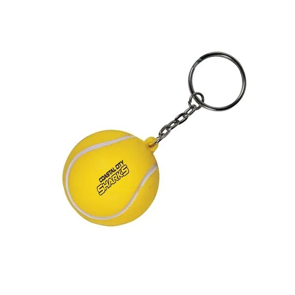 Main Product Image for Custom Printed Tennis Ball Shape Stress Ball Keychain