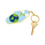 Buy Laser Engraved Earth Day Globe Metal Keychain