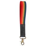 Buy Debossed Prime Line b.free Rainbow Pride Wrist Strap Keychain