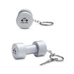 Buy Custom Printed Dumbbell Shape Stress Ball Keychain.