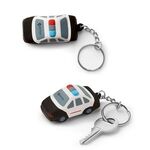 Buy Custom Printed Police Car Shape Stress Ball Keychain