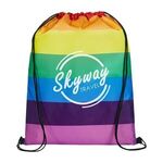 Buy Custom Printed b.free Pride Rainbow Drawstring Bag