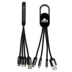 Buy Laser Engraved 4-in-1 LED Light Up Charging Cable with Hook