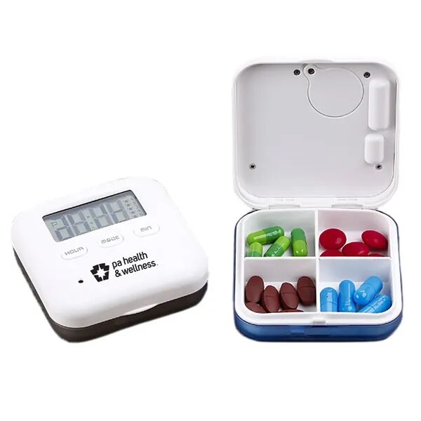 Main Product Image for Custom Printed Travel Pill Box with Alarm