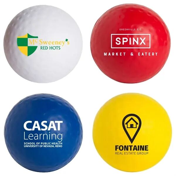 Main Product Image for Custom Printed Golf Ball Stress Reliever