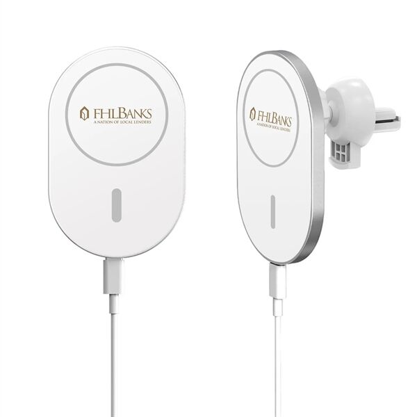 Main Product Image for Custom Printed 15W Magnetic Wireless Charging Car Vent Mount