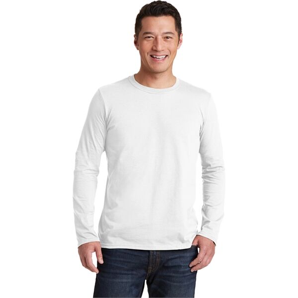 Main Product Image for Custom Printed Gildan Softstyle Long Sleeve T-Shirt.