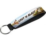 Buy Custom Printed Single Neoprene Wristband with 26mm Key Ring