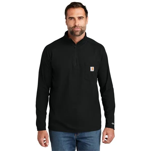 Main Product Image for Custom Printed Carhartt Force 1/4-Zip Long Sleeve T-Shirt