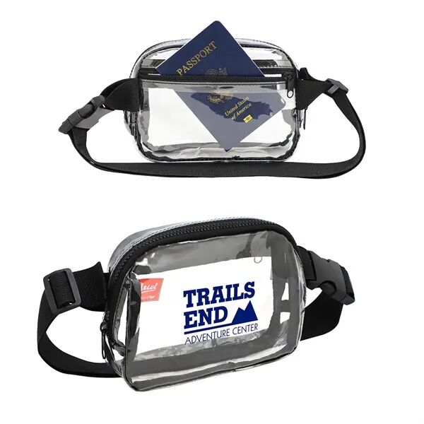 Main Product Image for Custom Printed Envoy Clear PVC Waist Bag