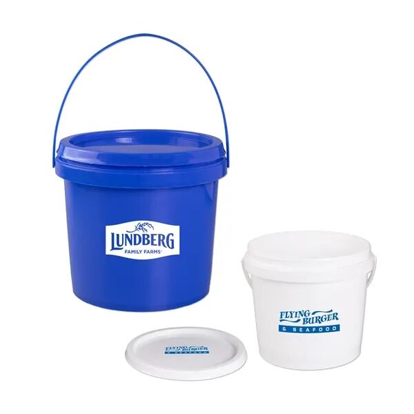 Main Product Image for Custom Logo 1 Gallon Bucket with Lid