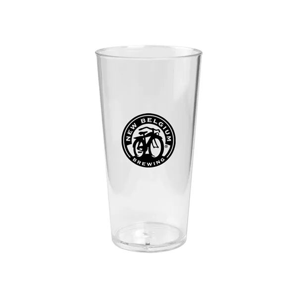 Main Product Image for Branded Plastic Pint Glass 20 Oz.