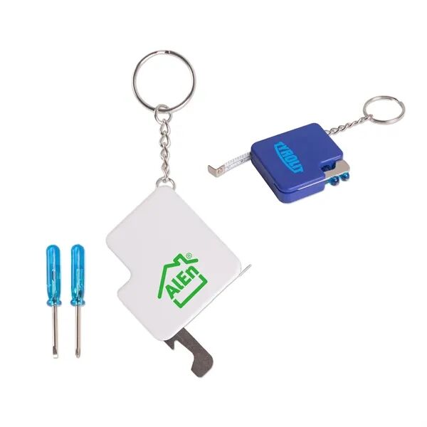 Main Product Image for Custom Logo4-In-1 Multi Tool Keychain