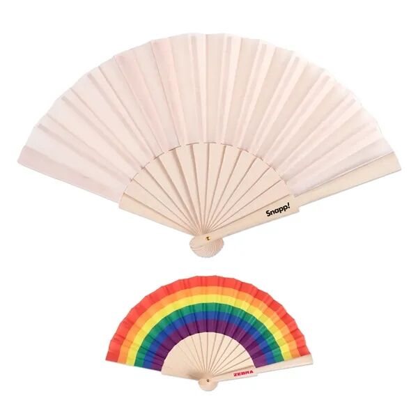 Main Product Image for Custom Logo Wood Foldout Hand Fan