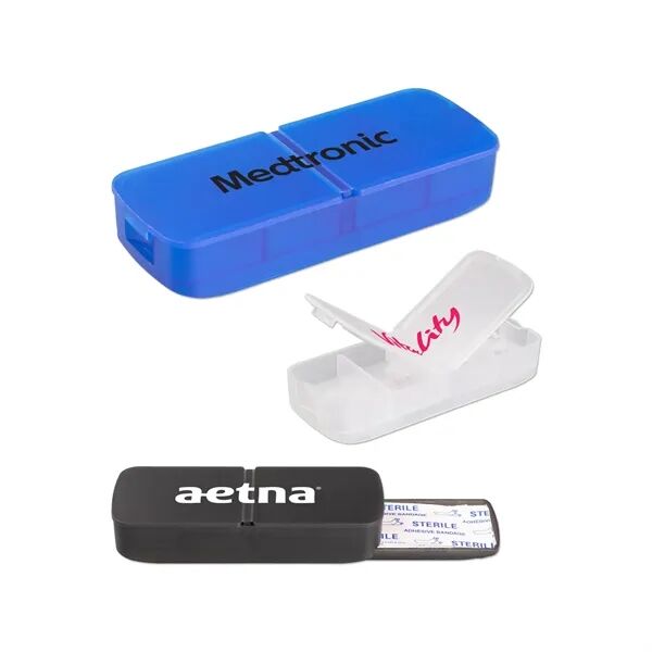 Main Product Image for Custom Printed Pill Holder With Bandage Dispenser