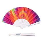 Buy Custom Printed Tie-Dye Foldout Hand Fan