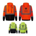 Buy Custom Logo Full Zip Safety Fleece Hoodie Jacket