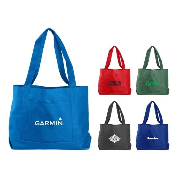 Main Product Image for Custom Logo Solid Color Tote Bag 600D Polyester
