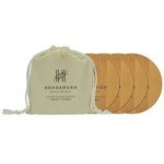 Buy Custom Logo Round Bamboo Coaster Kit