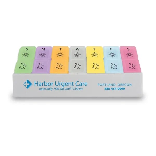 Main Product Image for Custom Printed Jumbo Twice-A-Day Pill Tray