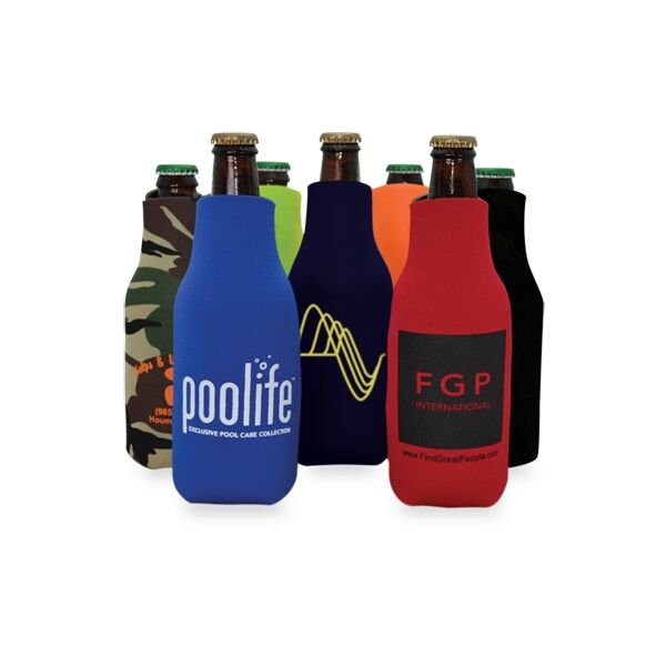Main Product Image for Branded Zipper Bottle Cooler