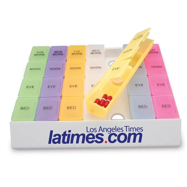 Main Product Image for Custom Printed Rainbow Jumbo 24/7 Medicine Tray Organizer