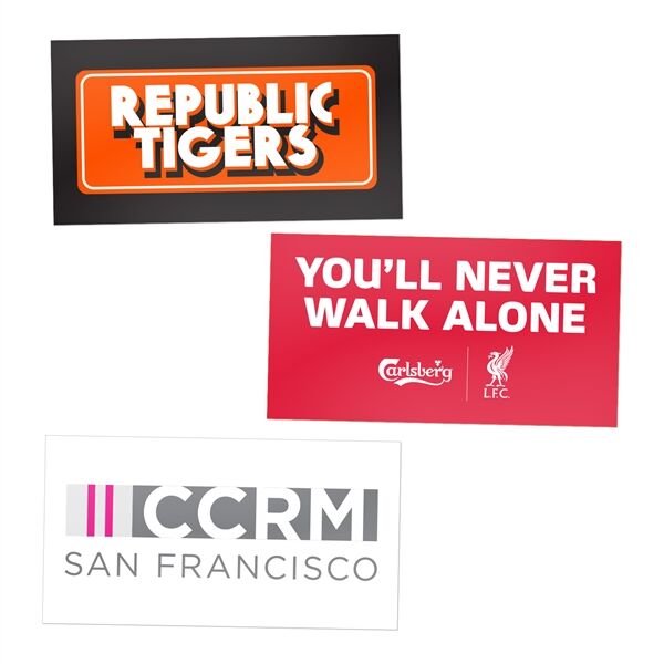 Main Product Image for Full Color Rectangle Water-Resistant Sticker 2" x 4"