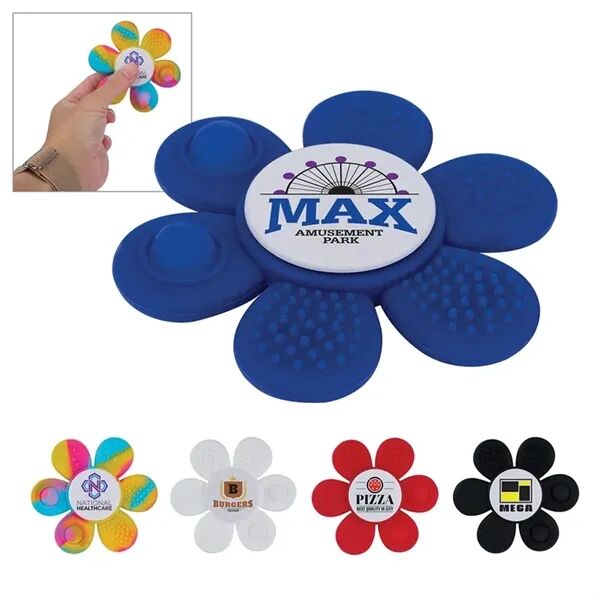 Main Product Image for Custom Logo Fafa Flower-Shaped Tactile Fidget Spinner