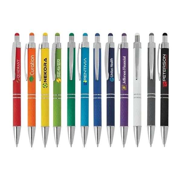 Main Product Image for Full Color Palette Soft Touch Ballpoint Pen / Stylus
