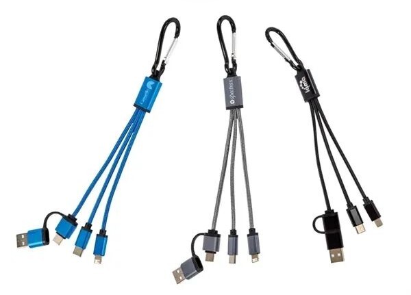 Main Product Image for Laser Engraved Libra 4-in-1 Charging Cable Set
