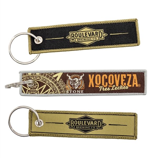 Main Product Image for Custom Woven Flight Keytag 4"