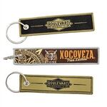Buy Custom Woven Flight Keytag 4"