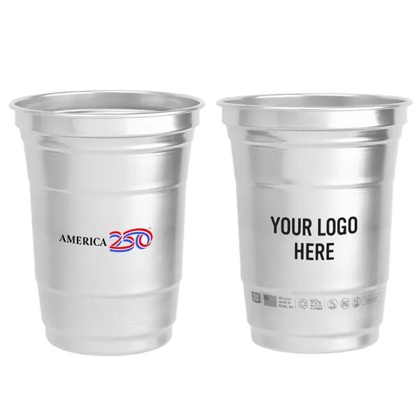 Main Product Image for Custom Logo America250 Top Cup Aluminum Cup 16 Oz