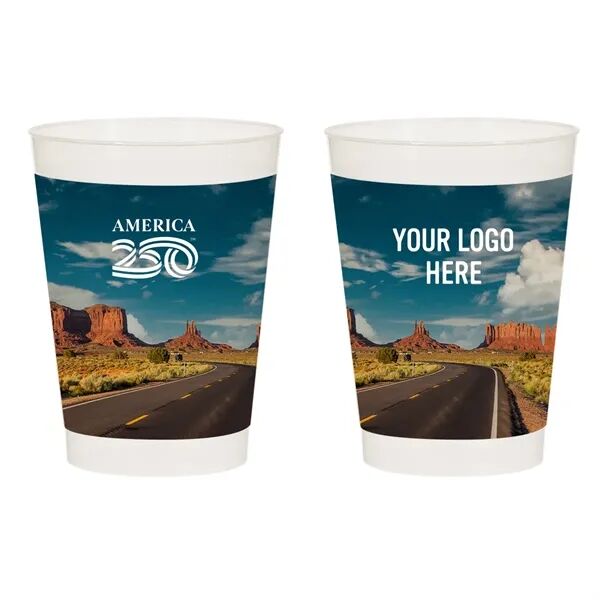 Main Product Image for Branded America250 Full Color Frost Flex Stadium Cup 10 Oz