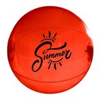 Buy Custom Printed Beach Ball - 16" - Outlet Color (Translucent Red)